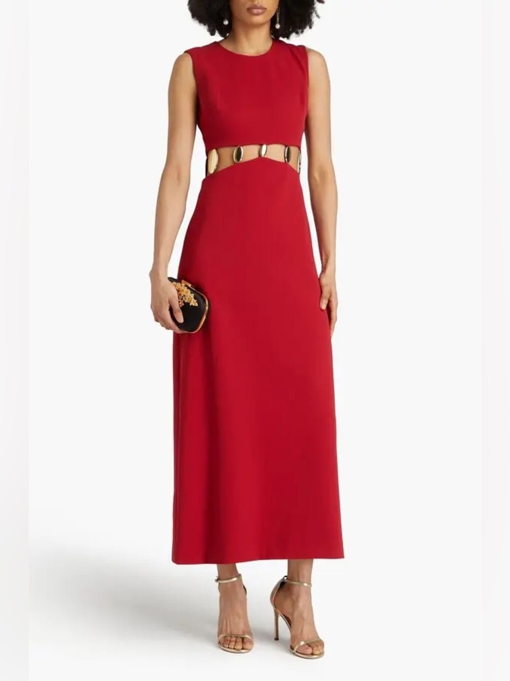 NWT $875 SIMKHAI Isadora Embellished Crepe Gown Size 0